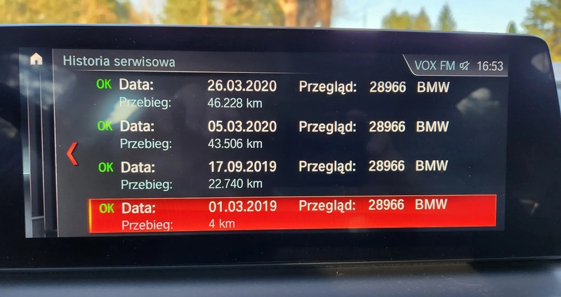 BMW Seria 5 cena 119998 przebieg: 161000, rok produkcji 2019 z Kielce małe 466